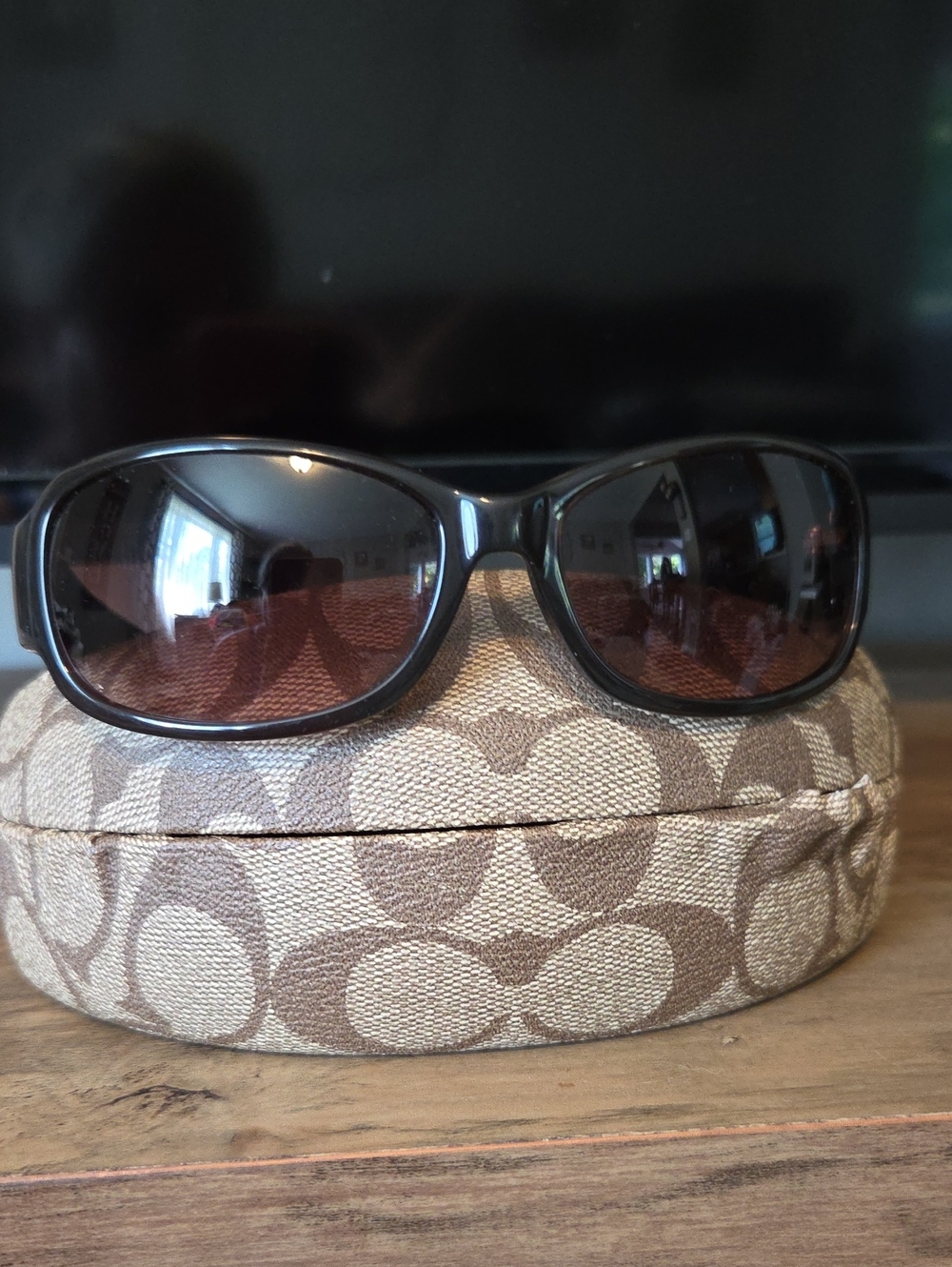 Coach Brown Frame Brown Lens Women's Sunglasses